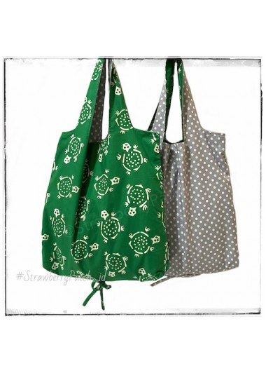 Shopping Bag - Green Turtle (Double)